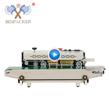 Bespacker FR-900W high quality automatic continuous aluminum foil plastic bag sealing machine